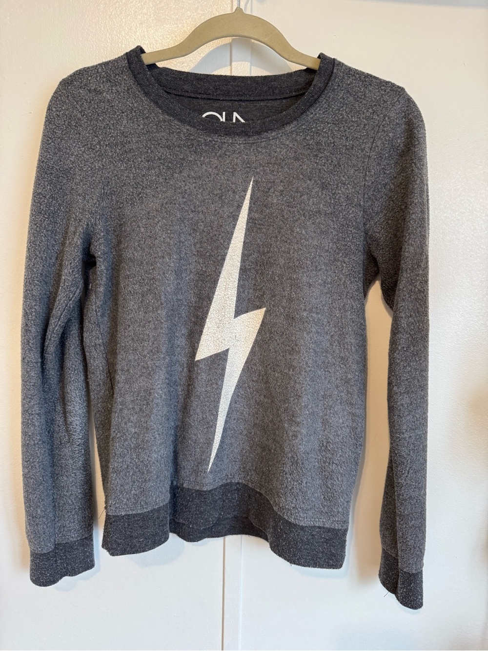 Chaser Gray Lightning Bolt Pullover